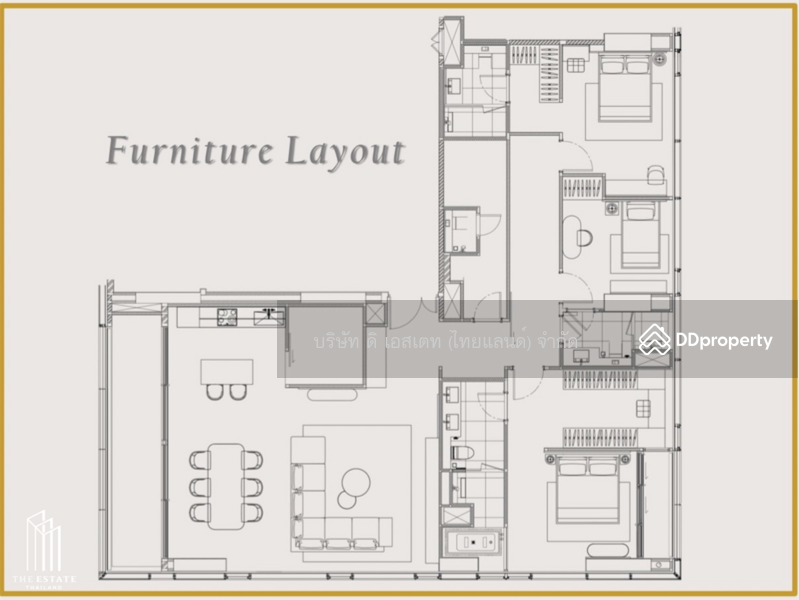 The Strand Thonglor, Bangkok, 36 Soi Sukhumvit 55, Khlong Tan Nua, Watthana, Bangkok, 3 Bedrooms, 185 sqm, Condo For Rent, by The Estate(Thailand) Limited, 10075031 - DDproperty.com