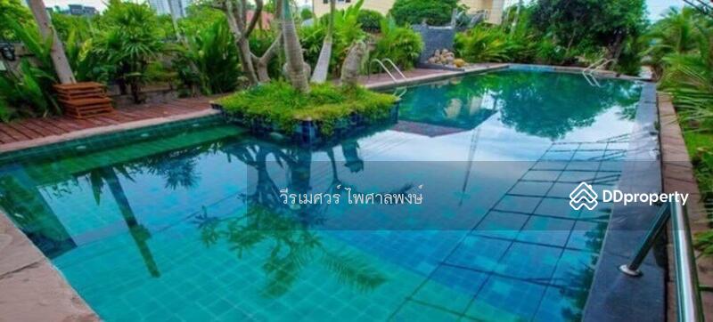 ขายสุดคุ้ม! บ้านไม้สัก—พัทยา (ตกแต่งสไตล์ Pool Villa) บนเนื้อที่ 2-1-0 ไร่ ## สวนร่มรื่น