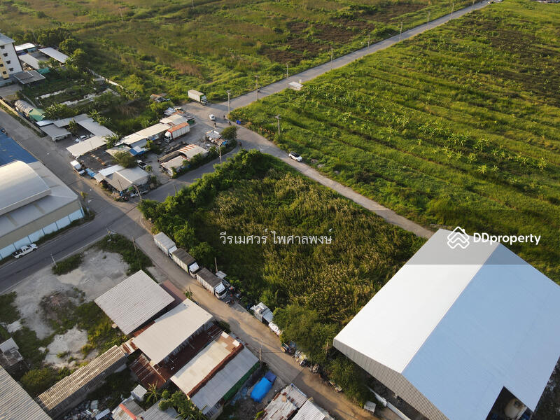 ขายที่ดินเทพารักษ์ อ.บางเสาธง สมุทรปราการ (ผังสีม่วง : Zone อุตสาหกรรม และคลังสินค้า) 1-1-92 ไร่ หน้