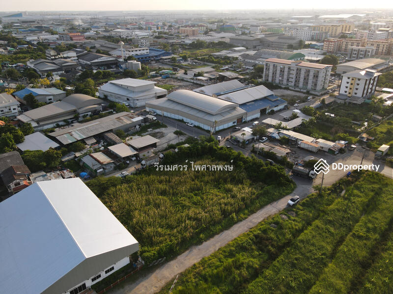 ขายที่ดินเทพารักษ์ อ.บางเสาธง สมุทรปราการ (ผังสีม่วง : Zone อุตสาหกรรม และคลังสินค้า) 1-1-92 ไร่ หน้