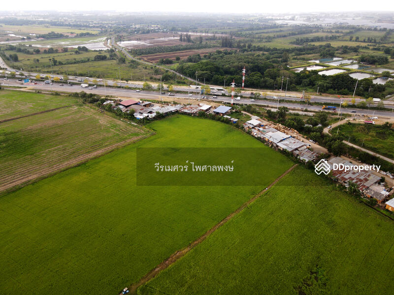ขายที่ดิน บางปะอิน จ.อยุธยา ติดถนนกาญจนาภิเษก (เหมาะทำการค้า + ปั๊มน้ำมัน + โรงงาน + คลังสินค้า + โค