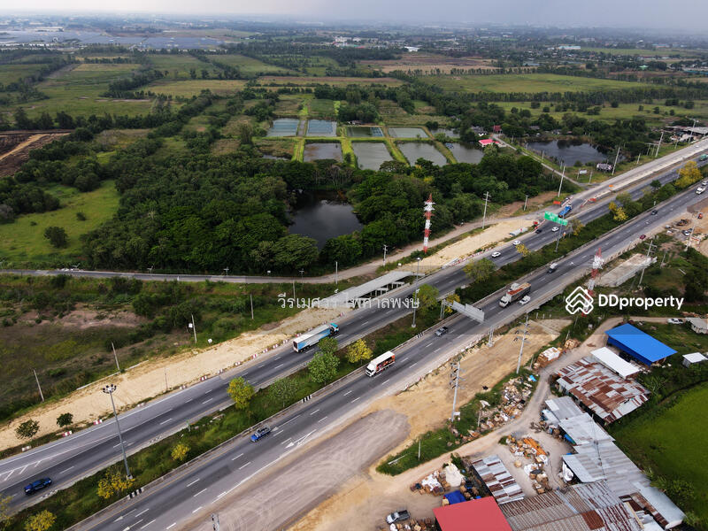 ขายที่ดิน บางปะอิน จ.อยุธยา ติดถนนกาญจนาภิเษก (เหมาะทำการค้า + ปั๊มน้ำมัน + โรงงาน + คลังสินค้า + โค