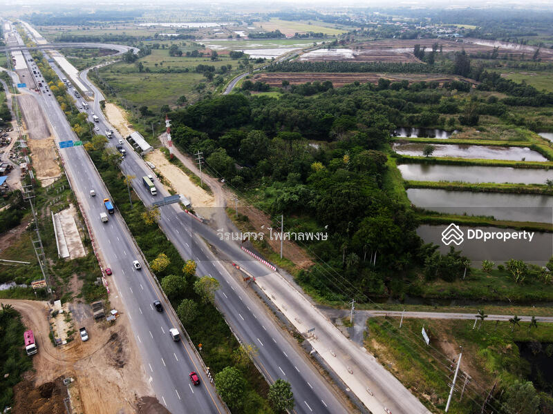 ขายที่ดิน บางปะอิน จ.อยุธยา ติดถนนกาญจนาภิเษก (เหมาะทำการค้า + ปั๊มน้ำมัน + โรงงาน + คลังสินค้า + โค