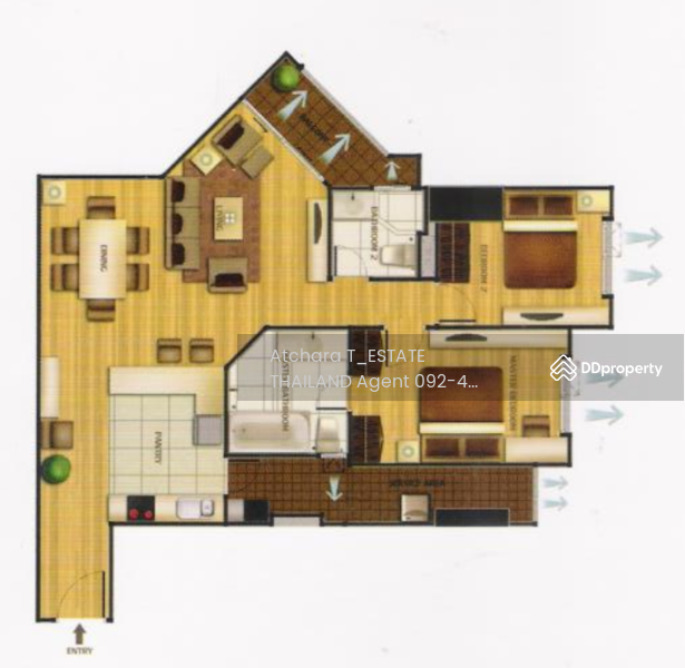 Belle Grand Rama 9, Bangkok, 131 Rama 9 Road, Huai Khwang, Bangkok, 2 Bedrooms, 96 sqm, Condo For Rent, by Atchara Chakpromma, 10225343 - DDproperty.com