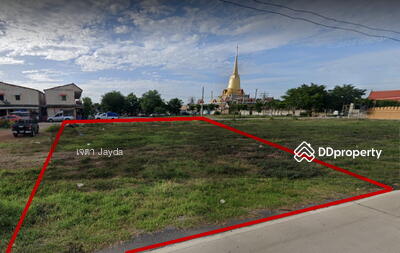ขาย - ที่ดิน190ตร.ว.ใกล้วัดไทรน้อย ติดถนนซอย2ด้าน, นนทบุรี