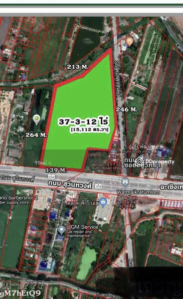 ขายที่ดินติดถนนใหญ่ (สุวินทวงศ์41)ใกล้แยกวัดใหม่กระทุ่มล้ม 37-3-12 ไร, กรุงเทพ, ลำผักชี, หนองจอก, กรุงเทพ, 60,448 ตร.ม., ที่ดิน ขาย, โดย วิวัฒน์ เวชพงศา, 10515288 - DDproperty.com