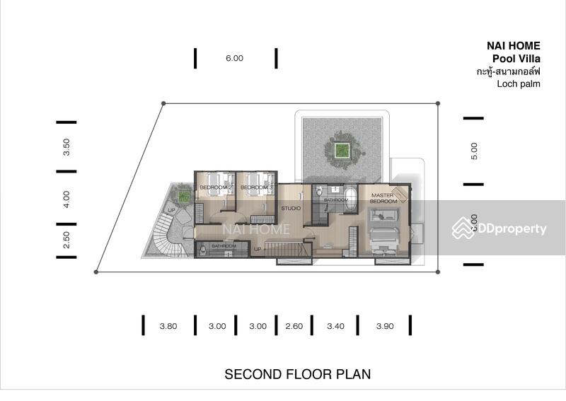 NAI HOME Pool Villa กะทู้สนามกอล์ฟLoch palm, Phuket, กะทู้นาเกาะ