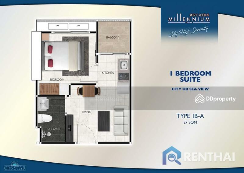 Arcadia Millennium Tower, Chon Buri (Pattaya), Pattaya 3rd Road, Nong Pru, Bang Lamung (Pattaya), Chon Buri (Pattaya), 1 Bedroom, 29 sqm, Condo For Sale, by Supaporn Thongpang, 10580583 - DDproperty.com