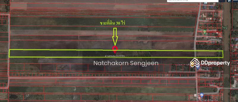 For Sale - Land for sale, 30 rai, Ongkharak-Rangsit Road, Khlong 16, Buengsan, Ongkharak, Nakhon Nayok., Nakhon Nayok