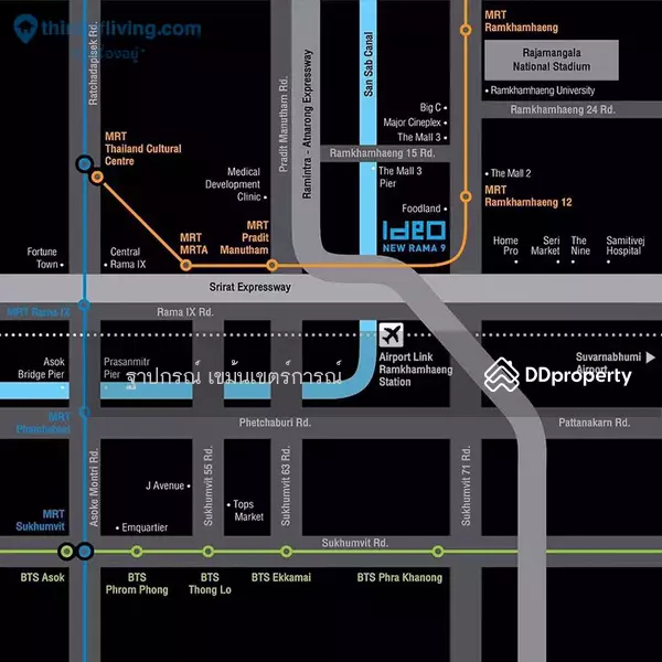 IDEO New Rama 9 : ไอดีโอ พระราม 9, กรุงเทพ, 7 ถนนรามคำแหง, หัวหมาก, บางกะปิ, กรุงเทพ, 37 ตร.ม., คอนโด ให้เช่า, โดย Thapakorn Kamenketkarn, 10681255 - DDproperty.com