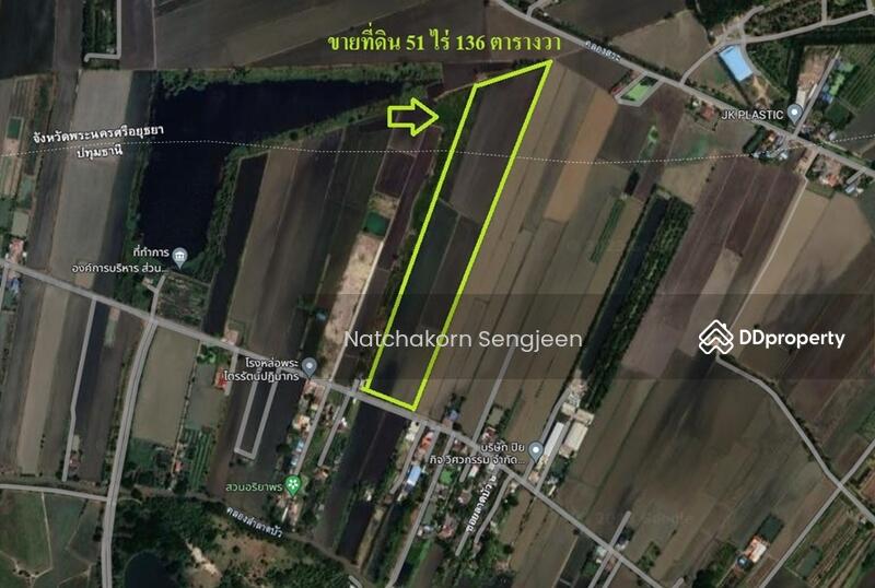 Land for sale, 51 rai, Road 3047, Lamlad-Ladbua, Bangtoei, Sam Khok, Pathum Thani, Pathum Thani, 3047 ลำลาด-ลาดบัว, Bang Toei, Sam Khok, Pathum Thani, , 82,144 sqm, Land For Sale, by Natchakorn Sengjeen, 10727201 - DDproperty.com