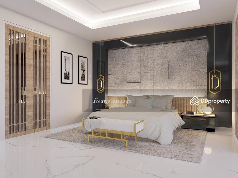 ห้องนอนทั้ง3ห้องเป็นแบบ Master Bed Room ทั้งหมด และวางเตียงขนาด King Size ทุกห้อง