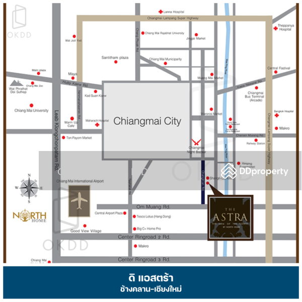 The Astra, Chiang Mai, 107 Changklan Rd, Chang Klan, Muang Chiang Mai, Chiang Mai, 1 Bedroom, 39 sqm, Condo For Sale, by OKDD STUDIO Co., Ltd., 10748391 - DDproperty.com