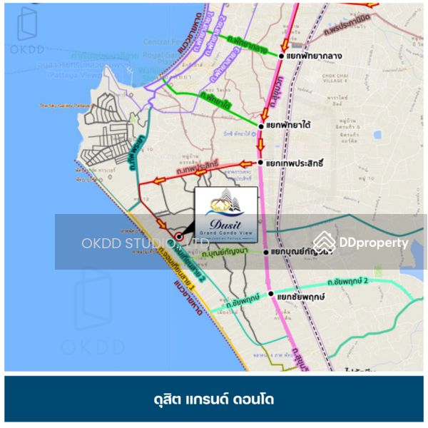 Dusit Grand Condo View, Chon Buri (Pattaya), Jomtien 2nd Road, Nong Pru, Bang Lamung (Pattaya), Chon Buri (Pattaya), 1 Bedroom, 35 sqm, Condo For Sale, by OKDD STUDIO Co., Ltd., 10770488 - DDproperty.com