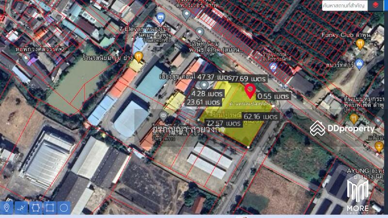 For Sale - Property id 076ls Land for sale in Lamphun, 3 rai 38 sq.wa., Lamphun Industrial Estate, Lamphun
