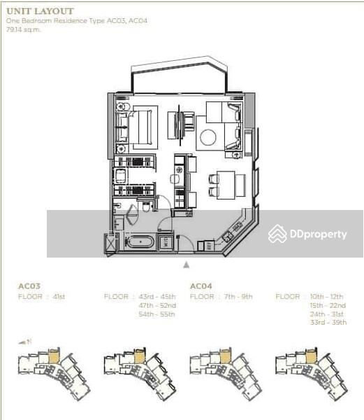 For Rent - Magnolias Waterfront Residences, Bangkok