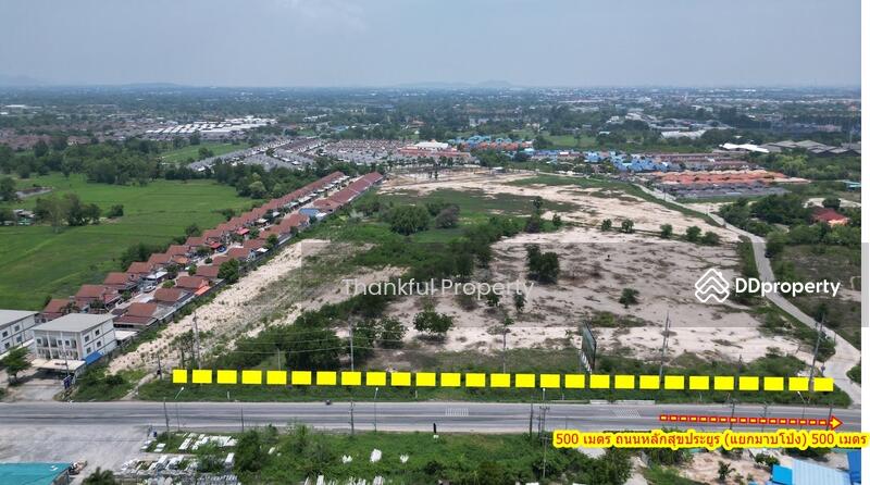 ขาย - ขายที่ดินเปล่าถมแล้วติดถนน 2 ด้าน พานทอง ชลบุรี 14 ไร่ ทำเลศักยภาพ (TFP-60012), ชลบุรี