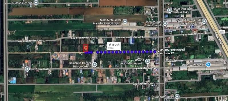 ขายที่ดิน 1 ไร่ ต.คลองสี่ อ.คลองหลวง, Pathum Thani, คลองสี่ตะวันตก 22/1, Khlong Si, Khlong Luang, Pathum Thani, , 1,600 sqm, Land For Sale, by Supaporn Chutikanont, 10830850 - DDproperty.com