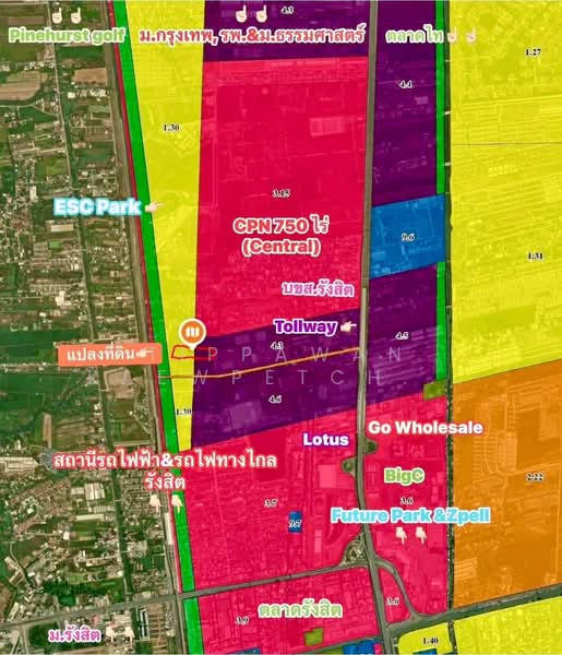 คลองหลวง, Pathum Thani, พหลโยธิน, Khlong Nung, Khlong Luang, Pathum Thani, , 24,800 sqm, Land For Sale, by Tippawan Kaewpetcharaporn, 10903271 - DDproperty.com