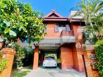 ขาย - ขายบ้าน ทรงไทยประยุกต์ สร้างด้วยไม้สักทอง หลังบ้านติดน้ำ ในโครงการคุณภาพ ดอยสะเก็ด เชียงใหม่, เชียงใหม่