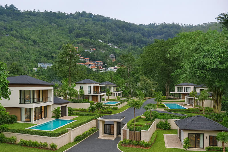 ภาพจำลอง หมู่บ้าน บนที่ดิน