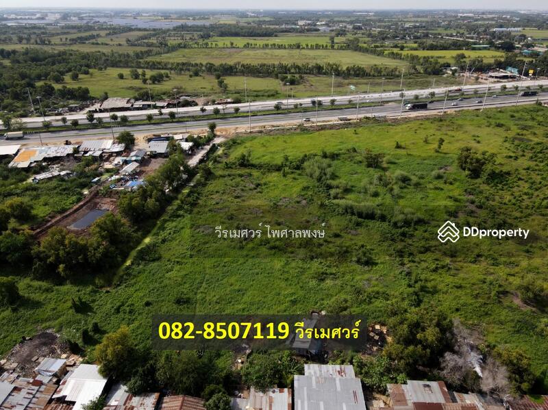 ที่ดิน สร้างปั๊มน้ำมัน ติดทางหลวงหมายเลข 9 กาญจนาภิเษก ต.เชียงรากน้อย อ.บางปะอิน อยุธยา  9-2-77 ไร่ 
