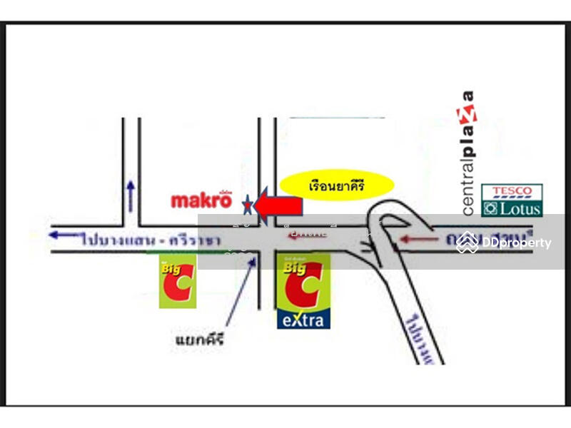 For Sale - Commercial building, Phraya Satcha Road, Khiri Intersection, Chon Buri