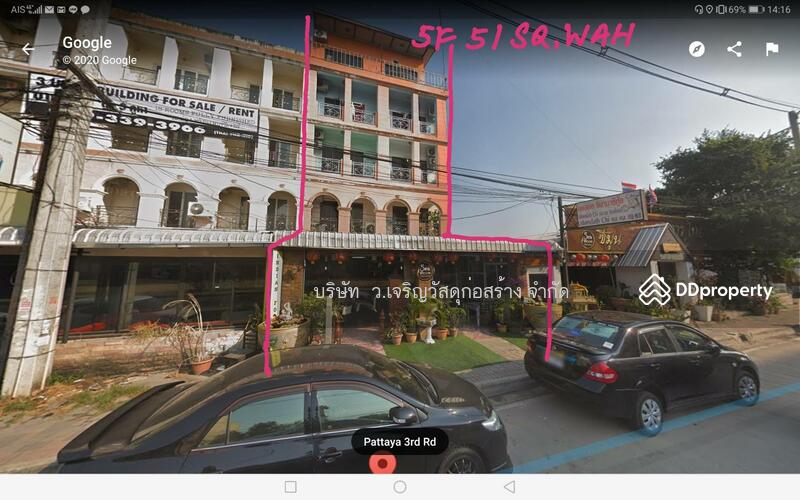 ขายตึก 5 ชั้น 2 ห้องริม 51 ตรว. ติดถนนใหญ่พัทยาสาย 3 ก่อนขึ้นสะพานข้ามไปท่าเรือบาลีไฮ, ชลบุรี, พัทยาสาย 3, บางละมุง, ชลบุรี, 300 ตร.ม., Shophouse ขาย, โดย Khun Big, 10997290 - DDproperty.com