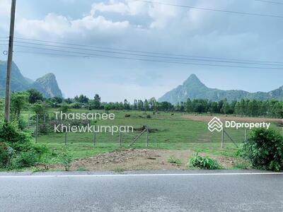 ขาย - ขายที่ดิน 4-0-39.8 ไร่ หน้ากว้าง 85 เมตร พื้นที่สีม่วง วิวเขาอีโก้และเขาอีบิด ติดถนน อ.เขาย้อย, เพชรบุรี