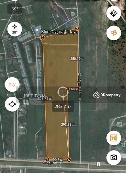 ขายที่ดินพัทยาวิวทะเล ติดถนนสุขุมวิท ใกล้แหล่งท่องเที่ยว In1, ชลบุรี, นาจอมเทียน, สัตหีบ, ชลบุรี, 51,200 ตร.ม., ที่ดิน ขาย, โดย Infinity EEC (Thailand) Co., Ltd., 11042481 - DDproperty.com