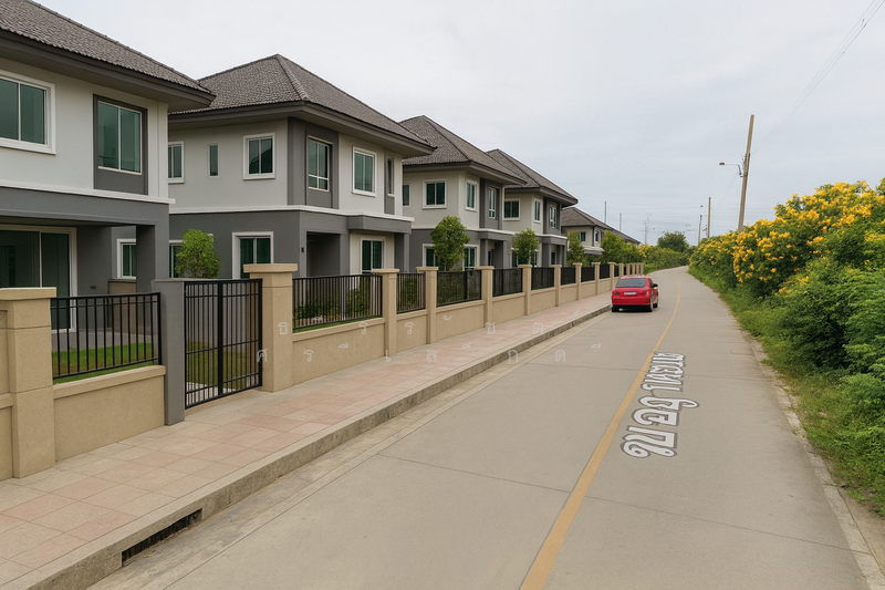 ภาพจำลอง หมู่บ้านบนตำเเหน่งของที่ดิน