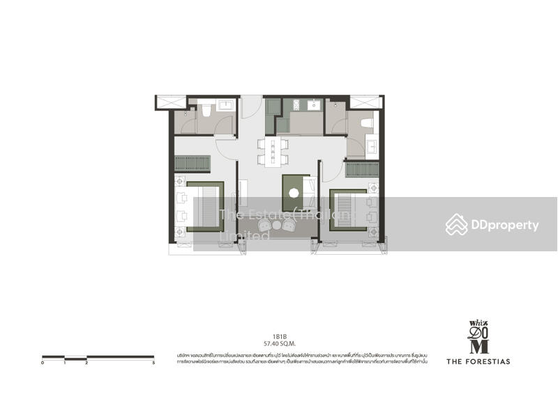 Whizdom The Forestias : วิสซ์ดอม เดอะ ฟอเรสเทียส์, สมุทรปราการ, ถนนเทพรัตน, บางแก้ว, บางพลี, สมุทรปราการ, 57 ตร.ม., คอนโด ขาย, โดย The Estate(Thailand)  Limited, 11062207 - DDproperty.com