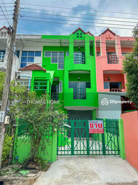 For Sale - 3-story townhome, European style, Baan Rim Suan 2, Pracha Uthit 91/2, Bangkok