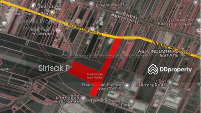 ขาย - ที่ดิน เนื้อที่ 105 ไร่ เหมาะสร้าง โกดัง โรงงานอุตสาหกรรม, สมุทรปราการ