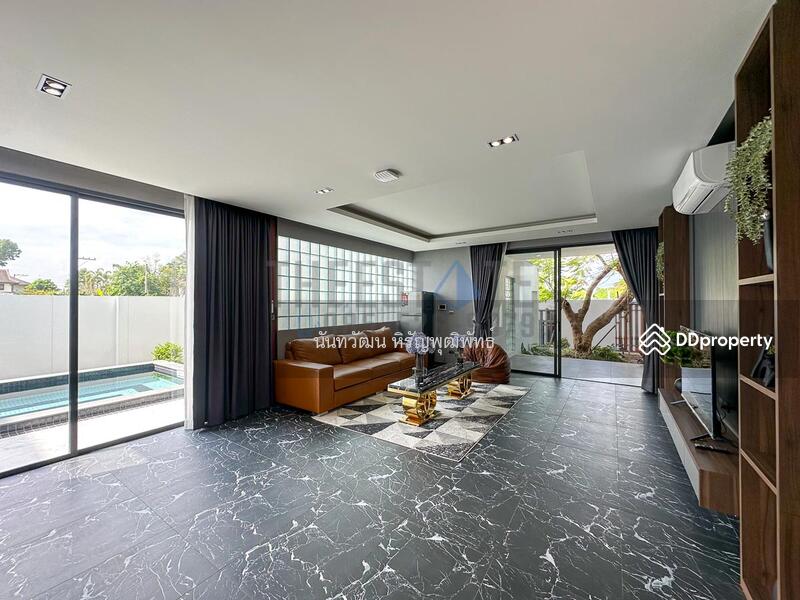 ขายหรือให้เช่าบ้านใหม่ หางดง บ้านโมเดิร์น พร้อมสระ 4 ห้องนอน ใกล้กาดฝรั่ง, Chiang Mai, Nong Kwai, Hang Dong, Chiang Mai, 4 Bedrooms, 390 sqm, Single Detached House For Rent, by Nunthawat Hiranputtipat, 11130738 - DDproperty.com