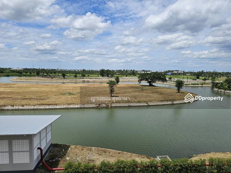 Large land for long term lease Located next to Tha chin River, Samut