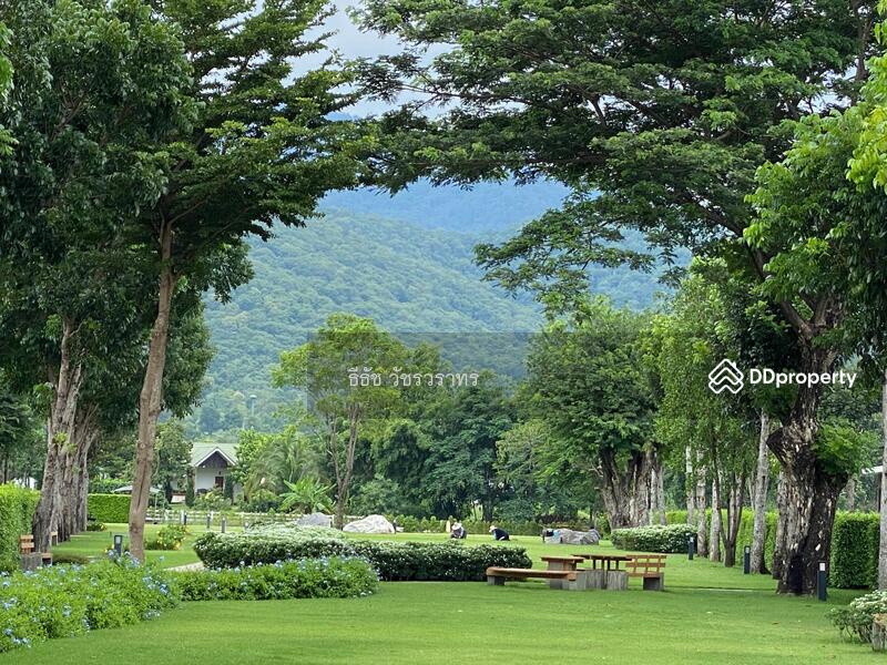 สวนส่วนกลางขนาดใหญ่ วิวภูเขาชัดเจน ติดลำธาร ร่มรื่น อากาศดีมาก