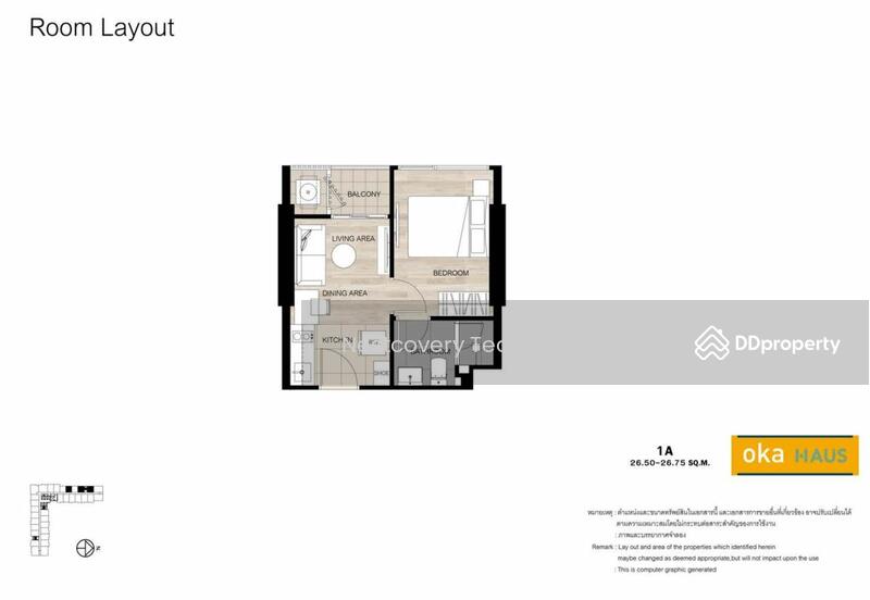 Oka Haus Sukhumvit 36, Bangkok, 3399 Rama 4 Road, Khong Tan, Khlong Toei, Bangkok, 1 Bedroom, 27 sqm, Condo For Rent, by Khun Joy, 11168951 - DDproperty.com