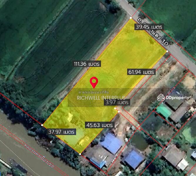 Land for sale in Bang Nam Priao, 2 rai, next to Soi Saladaeng 10 road