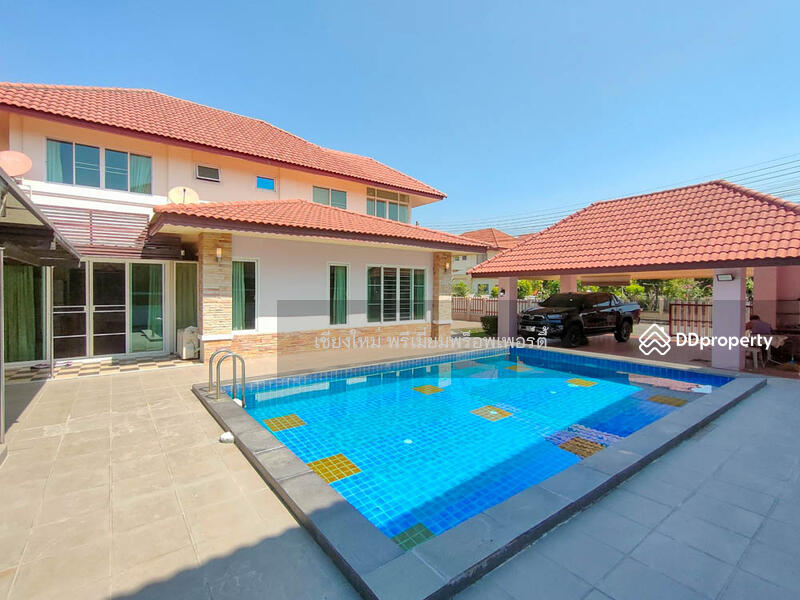 Pool villa for rent in the project near Kad Farang and International Schools, Hang Dong, Chiang Mai, Hang Dong, Chiang Mai, 5 Bedrooms, 180 sqm, Single Detached House For Rent, by Surat Premsri, 11219897 - DDproperty.com