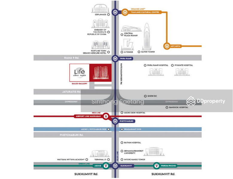 Life Asoke-Rama 9 : ไลฟ์ อโศก พระราม 9, กรุงเทพ, 626 Asoke-Dindaeng Road, มักกะสัน, ราชเทวี, กรุงเทพ, 25 ตร.ม., Condo ให้เช่า, โดย Sirithong Saetang, 11222864 - DDproperty.com