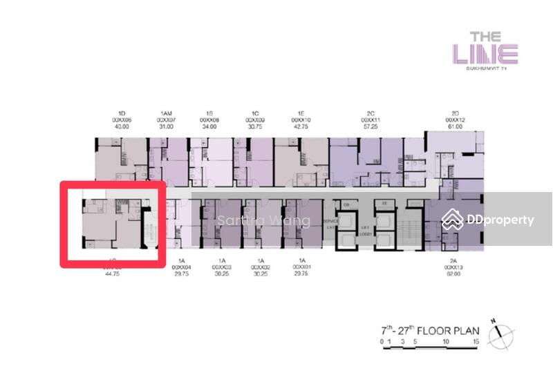 The Line Sukhumvit 71, Bangkok, 15 Sukhumvit 71 Road, Phra Kanong Nua, Watthana, Bangkok, 1 Bedroom, 45 sqm, Condo For Rent, by Sarttra Wang, 11227972 - DDproperty.com