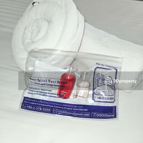 Omni Suites Aparts-Hotel, Bangkok, 25 Soi Srinakarin 9, Suan Luang, Bangkok, 2 Bedrooms, 86 sqm, Apartment For Rent, by ณิชยา ไชยวรรณ, 11228394 - We provide towels and amenities (toothbrush/toothpaste, shampoo, liquid soap, and shower cap). - DDproperty.com