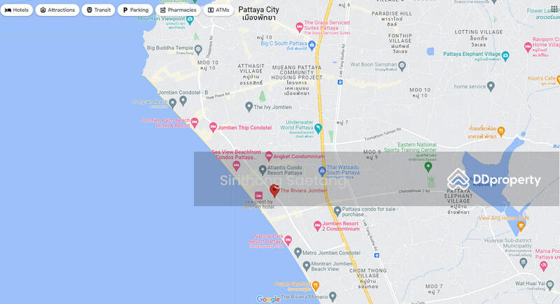 The Riviera Jomtien : เดอะ ริเวียร่า จอมเทียน, ชลบุรี, Pattaya Sai 2 Road, หนองปรือ, บางละมุง, ชลบุรี, 33 ตร.ม., Condo ขาย, โดย Sirithong Saetang, 11248501 - DDproperty.com