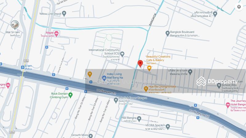 Map showing ICT Townhome and surrounding area