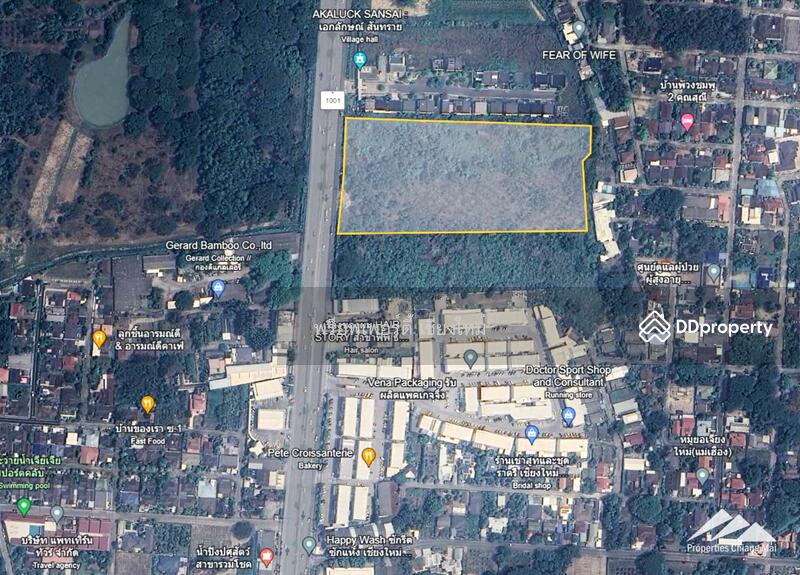 ขายที่ดินทำเลดีทางหลวงหมายเลข 1001 ใกล้สี่แยกร่วมโชคในสันทราย, เชียงใหม่, หนองจ๊อม, สันทราย, เชียงใหม่, 32,722 ตร.ม., ที่ดิน ขาย, โดย เอลียาห์ ริดจ์ลี่ย์, 11297996 - DDproperty.com