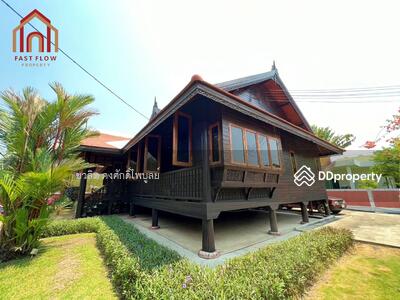 ขาย - ขายบ้านเรือนไทย หมู่บ้านสนามกอล์ฟ ไพน์เฮิร์สท รังสิต บ้านไม้สักทอง, ปทุมธานี