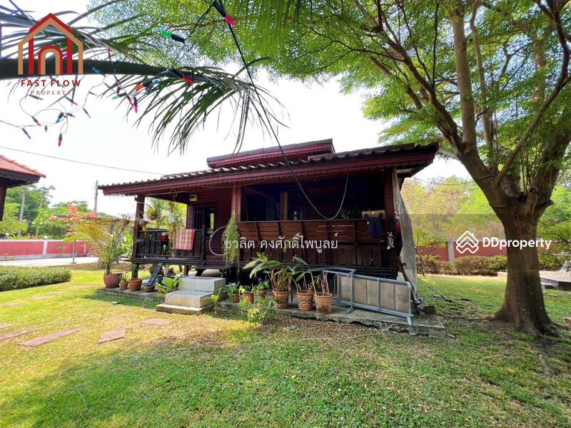 For Sale - Thai house for sale Pinehurst Rangsit golf course village, golden teak hous, Pathum Thani