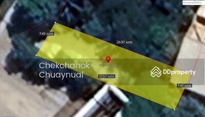 ขาย - ที่ดินสวย ถนนจันทร์ทองเอี่ยม ใกล้ เซนทรัลเวสต์เกต บางใหญ่ 42.5 ตารางวา ติดหมู่บ้าน เพียง1.1ล้าน, นนทบุรี