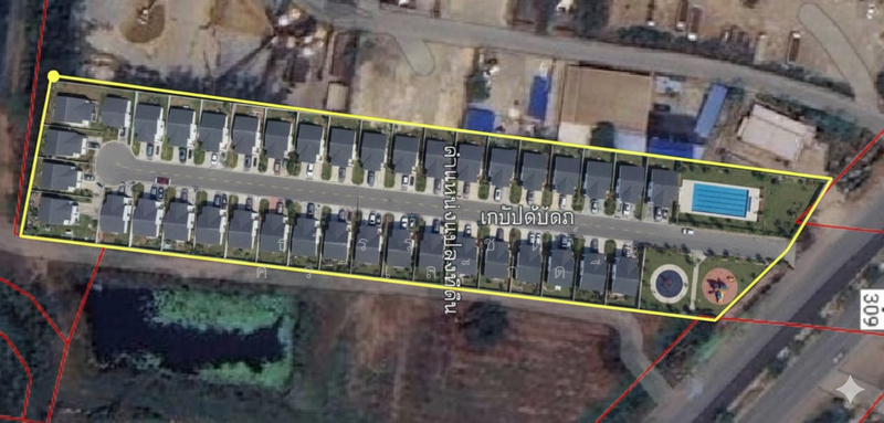 ภาพจำลอง บ้านจัดสรร บนที่ดิน